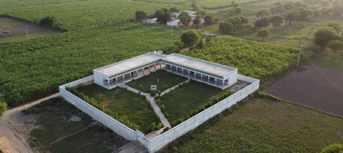 So, Human Appeal built a 5km long mud embankment alongside the route.