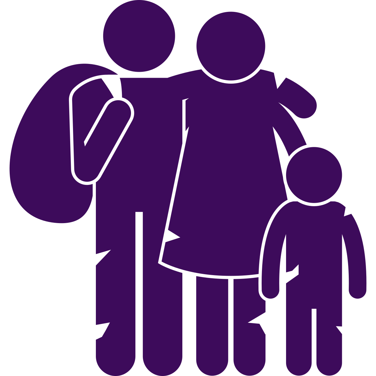 A graphic depicting Families helped